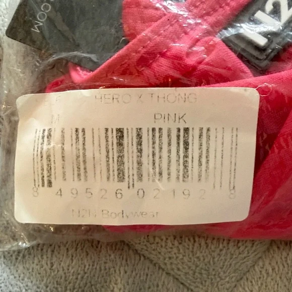N2N Bright Pink Thong - Picture 3 of 3
